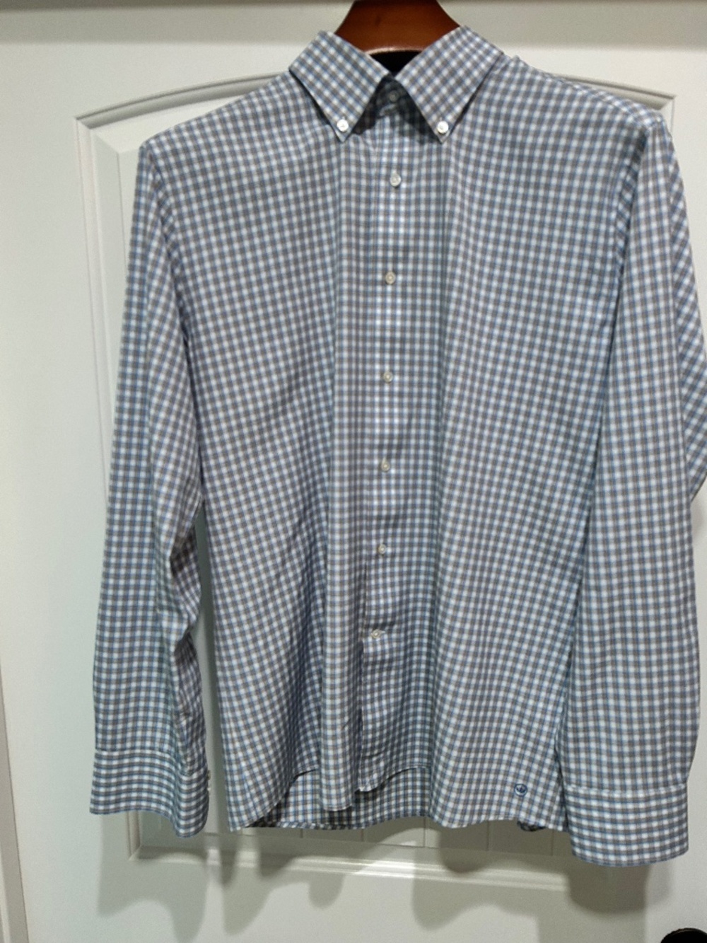 Peter Millar Performance Poplin Shirt, Size L, $12, Original $225